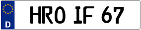 Truck License Plate